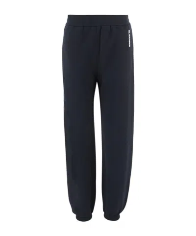 Jil Sander Elastic-waist Athletic Pants In Black