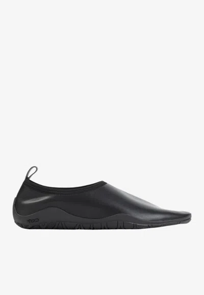 Jil Sander Elbe Leather Loafers In Multi