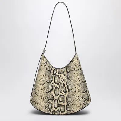 JIL SANDER JIL SANDER ELDORADO BAG IN PYTHON PRINT LEATHER