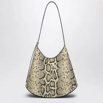JIL SANDER JIL SANDER  ELDORADO BAG IN PYTHON-PRINT LEATHER