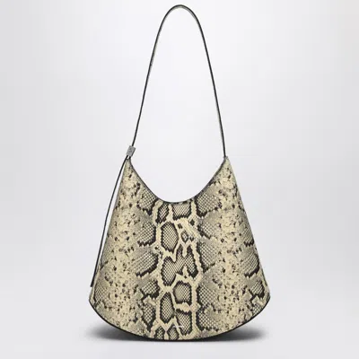 JIL SANDER ELDORADO BAG IN PYTHON-PRINT LEATHER