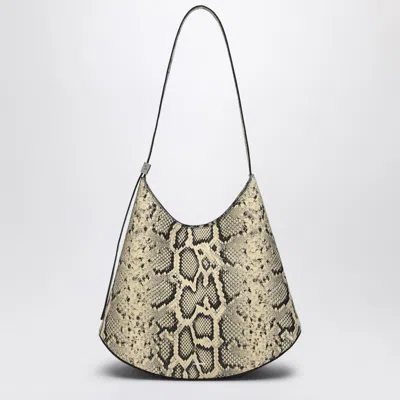 Jil Sander Eldorado Bag In Python-print Leather Women In Multicolor