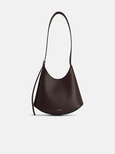 Jil Sander 'eldorado' Brown Leather Crossbody Bag