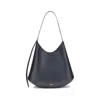 Jil Sander Crescent-shaped Shoulder Bag With Adjustable Strap In Black