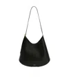 Jil Sander Crescent-shaped Shoulder Bag With Adjustable Strap In Black