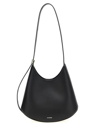 Jil Sander Eldorado Piccola Shoulder Bag In Black