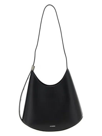 JIL SANDER ELDORADO SHOULDER BAGS BLACK
