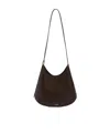 Jil Sander Curved Design Shoulder Bag In Black