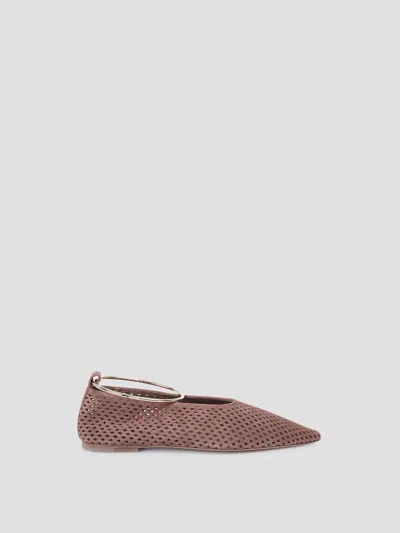 Jil Sander Elegant Ballerina Flats In Brown