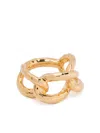 Jil Sander Elegant Brass Bijoux Accessory