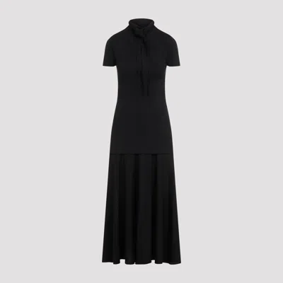 Jil Sander Elegant Long Dress For Women In Black