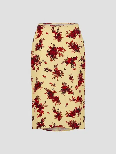 Jil Sander Elegant Mini Skirt For Fall 2026 In Yellow