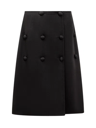 Jil Sander Elegant Wool Mini Skirt 26 In Multi