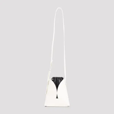 Jil Sander Ellipse Crossbody Bag In Eggshell