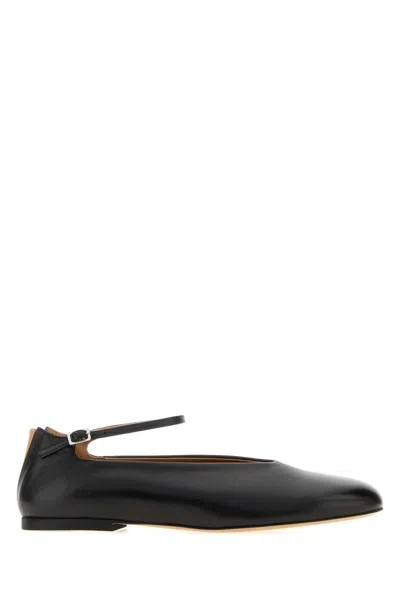 Jil Sander Elyss Ballerina In Black