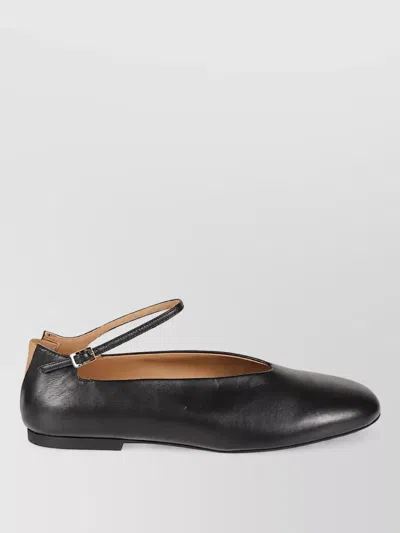 Jil Sander Elyss Ballerina Flats In Black