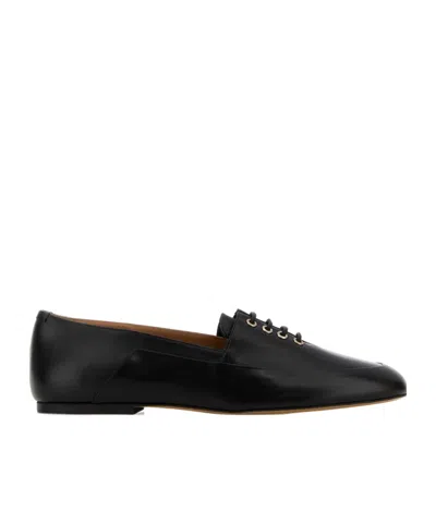 Jil Sander Elyss Lace-up Loafers In Black