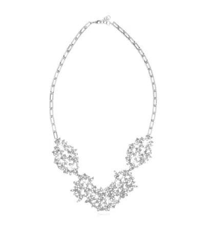 Jil Sander Embellished Chain Necklace In Gray