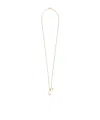 Jil Sander Embellished Necklace In Gold