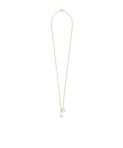 Jil Sander Embellished Necklace In Gold