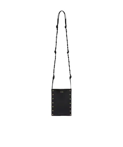 JIL SANDER JIL SANDER STUD EMBELLISHED SHOULDER BAG