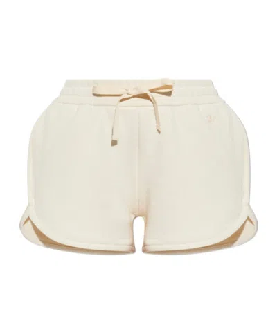 Jil Sander Emblem Shorts In White