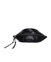 Jil Sander Logo-debossed Leather Belt Bag In Black