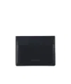 Jil Sander Logo Embossed Card Holder In Black