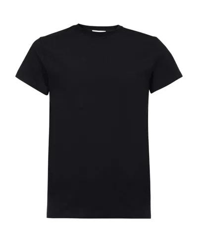 Jil Sander Embroidered-logo Short-sleeve T-shirt In Black