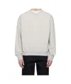 Jil Sander Embroidered Logo Sweatshirt In Gray