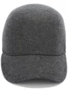 Jil Sander Embroidered-logo Wool Felt Cap In Grey