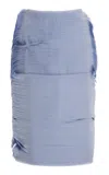 Jil Sander Embroidered Midi Skirt In Blue