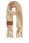 Jil Sander Women Embroidered Mohair Blend Scarf In Pinkstripes