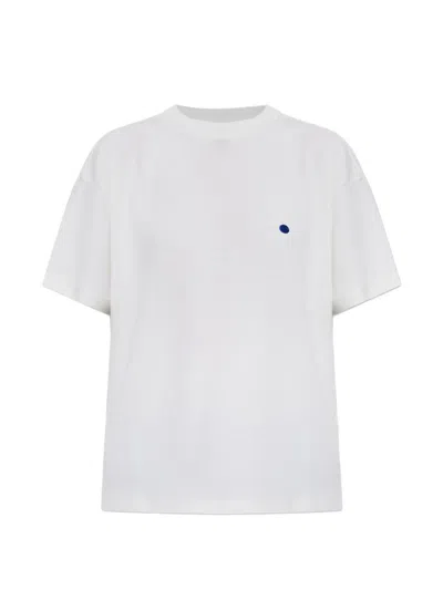 Jil Sander Embroidered-dot T-shirt In White