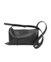 Jil Sander Empire Leather Shoulder Bag In Black