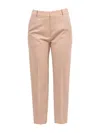 Jil Sander Women Enea Fleece Wool Pants In Orange