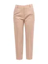 Jil Sander Women Enea Fleece Wool Pants In Orange