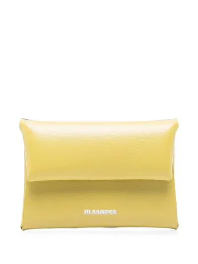 Jil Sander Envelope Card Holder In Yellow