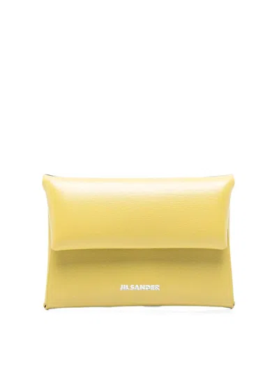 Jil Sander Envelope Card Holder In Yellow