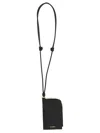 Jil Sander Envelope Necklace Wallets, Card Holders Black