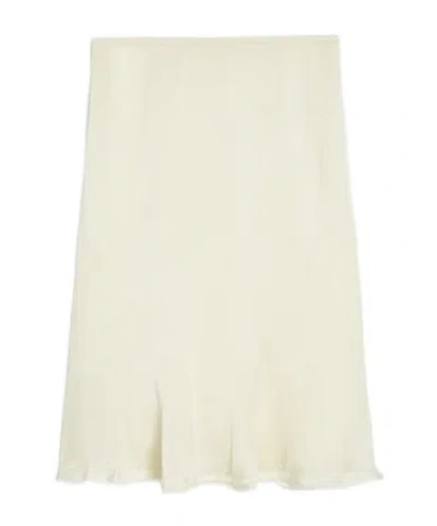 Jil Sander Envers Satin Flared Skirt In Neutral