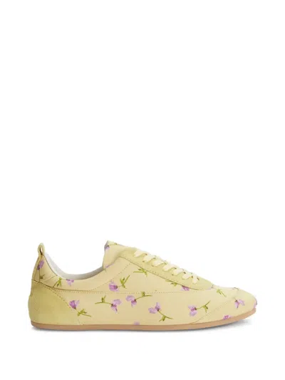 Jil Sander Etage Flower-print Sneakers In Multi