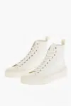 Jil Sander High-top Lace-up Sneakers In White