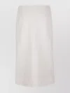 Jil Sander Textured A-line Midi Skirt In White