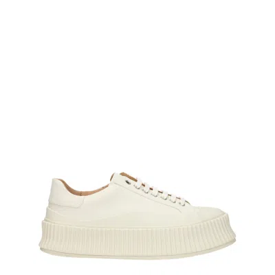Jil Sander Fabric Women's Sneakers In White