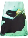 Jil Sander Women's Falda Dibujo Coche Verde | Size De36 | J03ma0239j65314470 In Green
