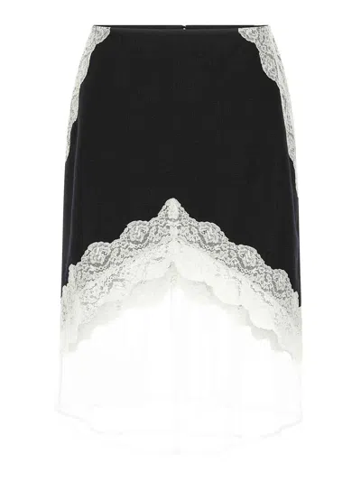 JIL SANDER FALDA SEMILARGA - BLANCO