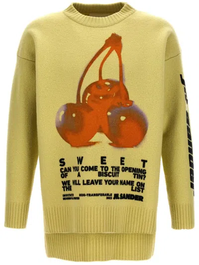 Jil Sander Fashion Show Invitation Sweater, Cardigans Yellow