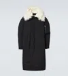 Jil Sander Faux Fur-trimmed Down Jacket In Black