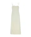 Jil Sander Ivory Viscose Blend Dress In White